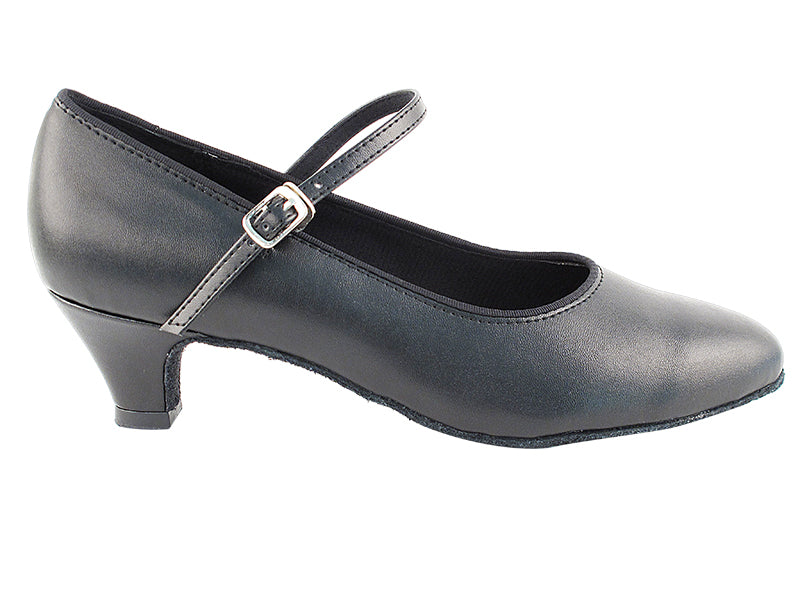 1682 Black Leather & Cuban Heel