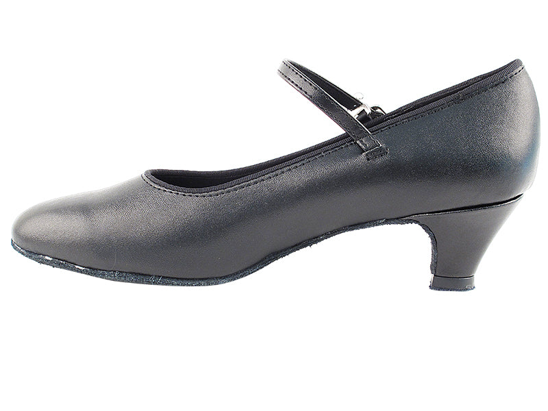 1682 Black Leather & Cuban Heel