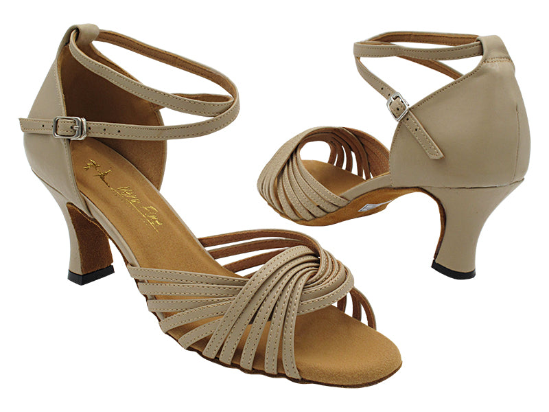 1686 Beige Leather with 2.5" Heel (2899) in the photo