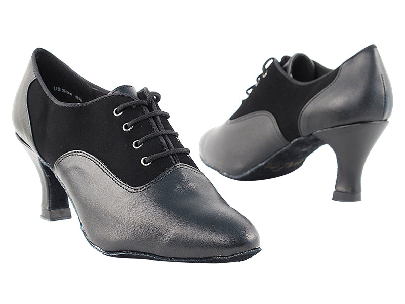 1688 Black Nubuck & Black Leather with 2.5" low heel in the photo