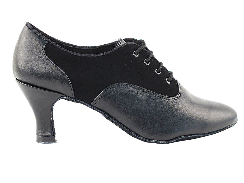 1688 Black Nubuck & Black Leather with 2.5" low heel in the photo