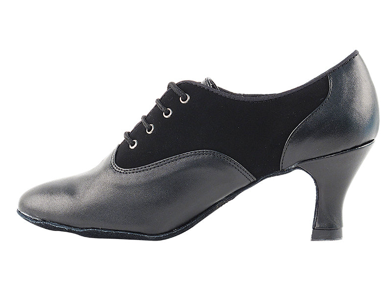 1688 Black Nubuck & Black Leather with 2.5" low heel in the photo