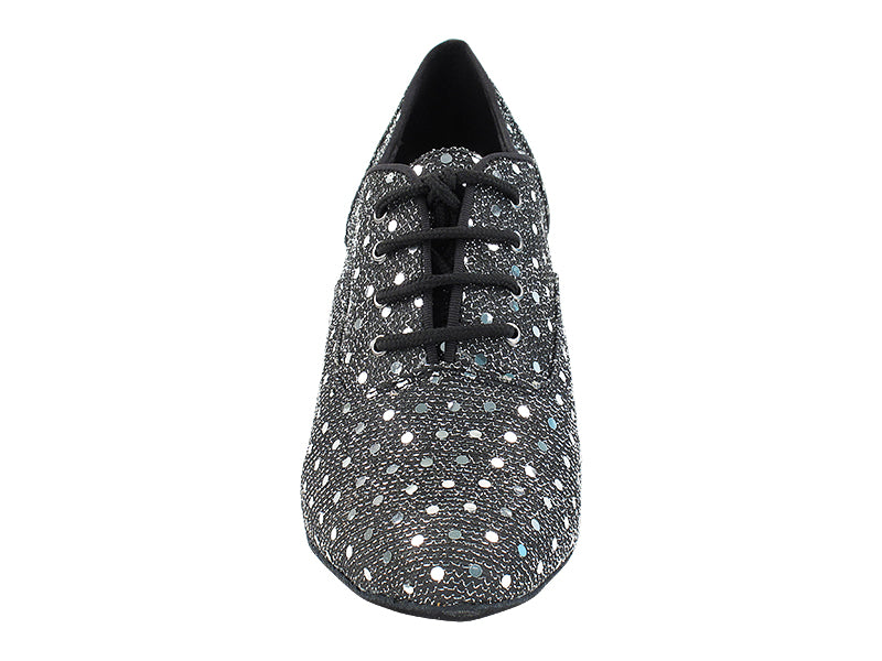 1688 66 Silver Dots with 2.75" Slim Flare Heel (386) in the photo