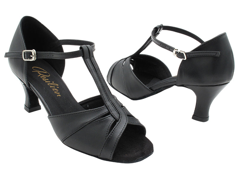 1703 Black Leather with 2.5" Heel (2899) in the photo