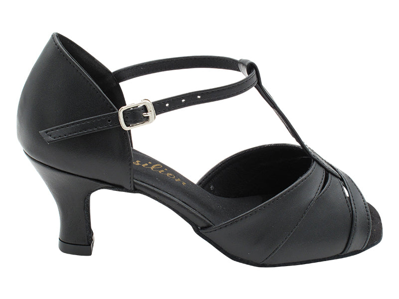 1703 Black Leather with 2.5" Heel (2899) in the photo