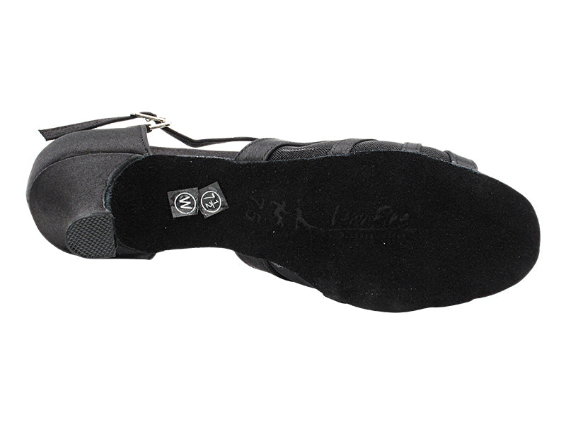 1713 Black Satin with 2.5" Heel (2899) in the photo