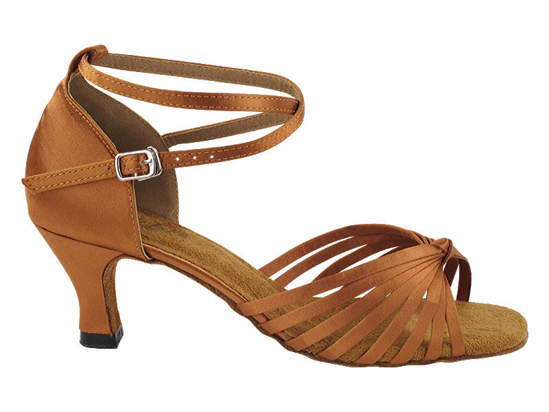 1714 Dark Tan Satin with 2.5" Heel (2899) in the photo