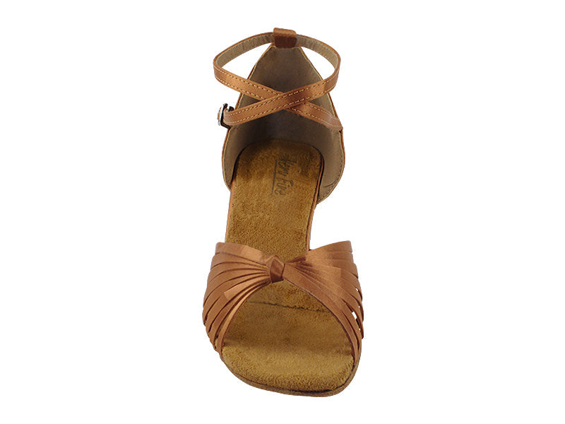 1714 Dark Tan Satin with 2.5" Heel (2899) in the photo