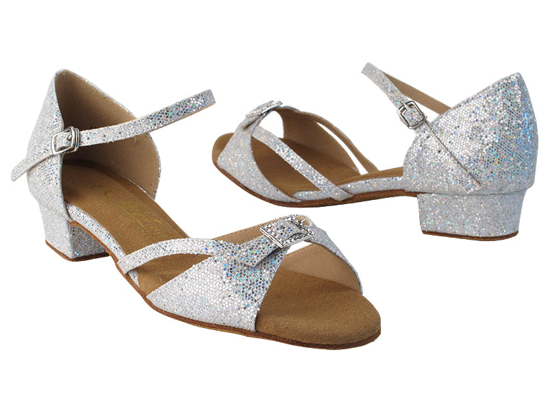 1720FT Silver Scale with 1" Flat Heel in the photo