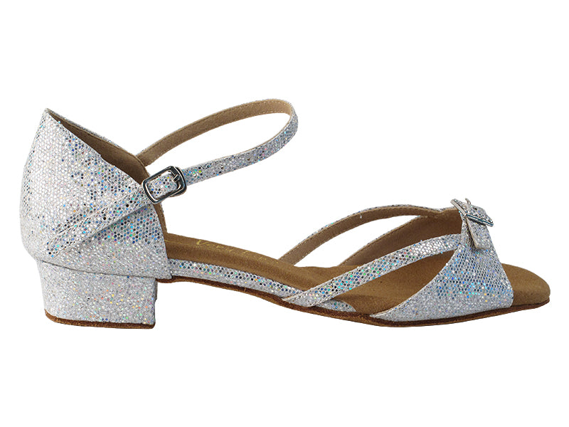 1720FT Silver Scale with 1" Flat Heel in the photo