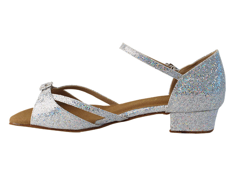 1720FT Silver Scale with 1" Flat Heel in the photo