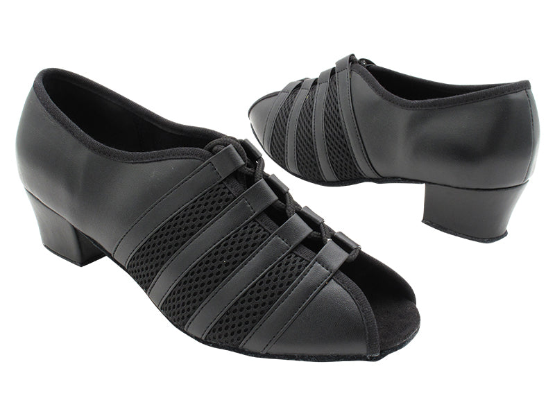 1725 Black Leather with 1.5" Medium heel in the photo