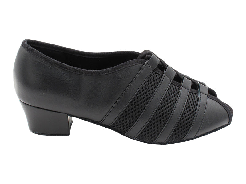 1725 Black Leather with 1.5" Medium heel in the photo
