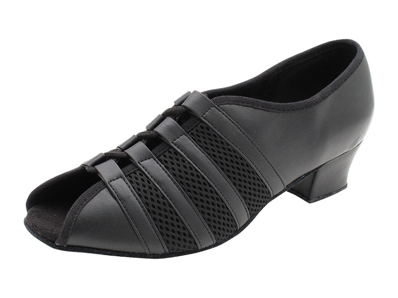 1725 Black Leather with 1.5" Medium heel in the photo