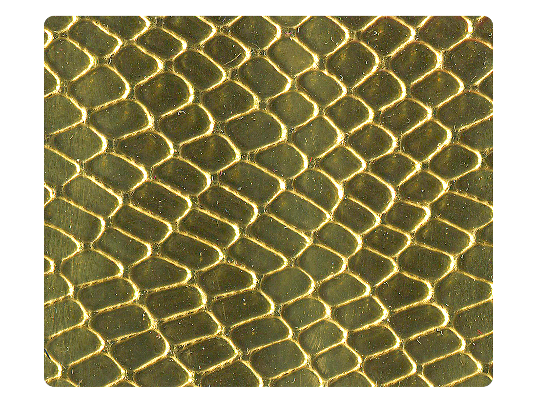 173 Snake Gold PU Fabric Swatch