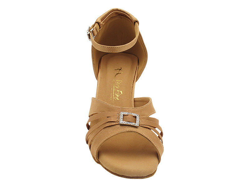 1742 Brown Satin with 2.5" Heel (2899) in the photo