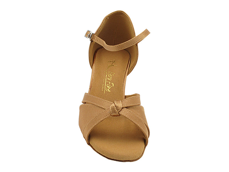 1748 Brown Satin with 2.5" Heel (2899) in the photo