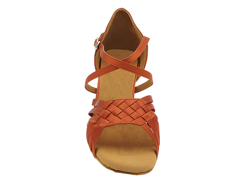 1765 Dark Tan Satin with 2.5" Heel (2899) in the photo