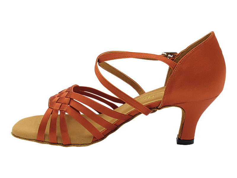 1765 Dark Tan Satin with 2.5" Heel (2899) in the photo