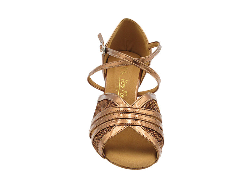 1774 Copper Glitter & Dark Tan Gold Trim with 2.5" Heel (2899) in the photo