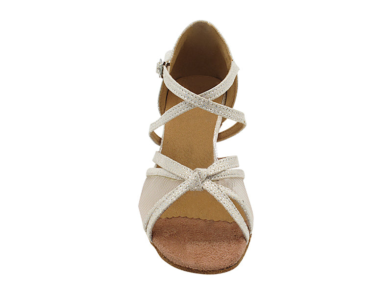 1782 323 White Gold Diamond Velvet_Flesh Mesh with 2.2 INCH THICK CUBAN HEEL (318) in the photo