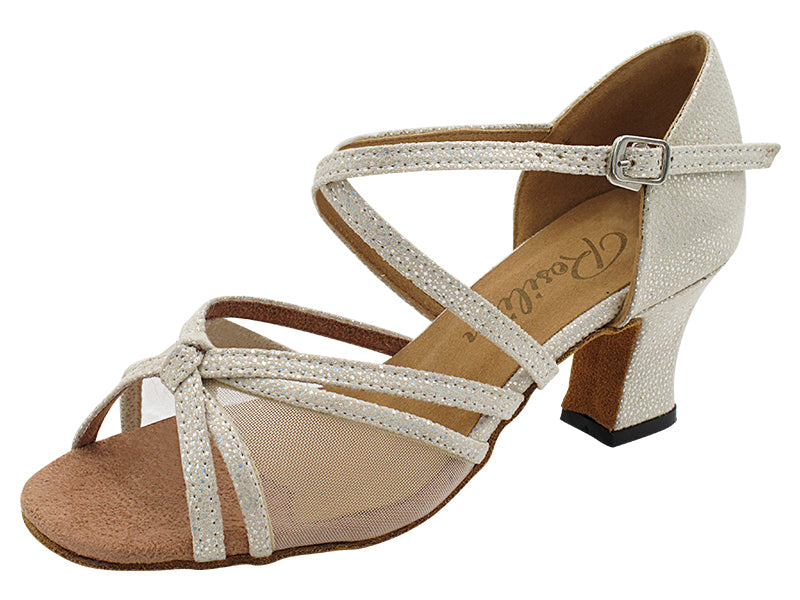 1782 323 White Gold Diamond Velvet_Flesh Mesh with 2.2 INCH THICK CUBAN HEEL (318) in the photo