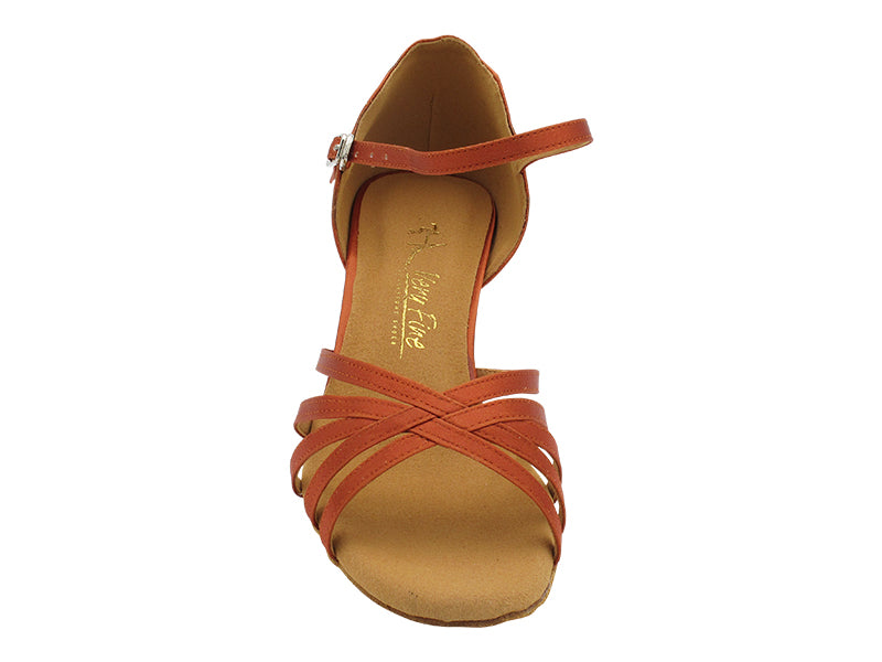 1785 Dark Tan Satin with 2.5" Heel (2899) in the photo