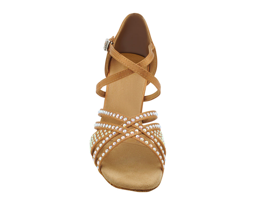 1790Bling Brown Satin with 2.75" Flare Heel (1995) in the photo