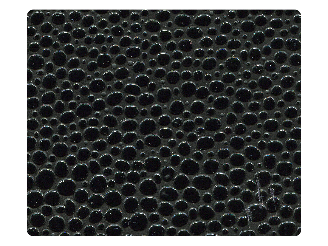 185 Laser Black PU Fabric Swatch
