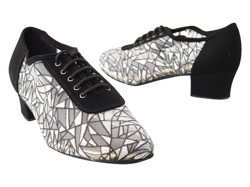 2002 136 Black Nubuck_51 Mesh with 1.5" medium heel in the photo