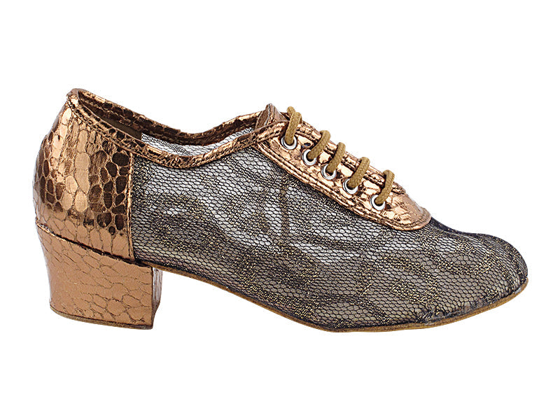 2002 206 Ultra Copper_200 Lace White Mesh with 1.5" Heel (2001) in the photo