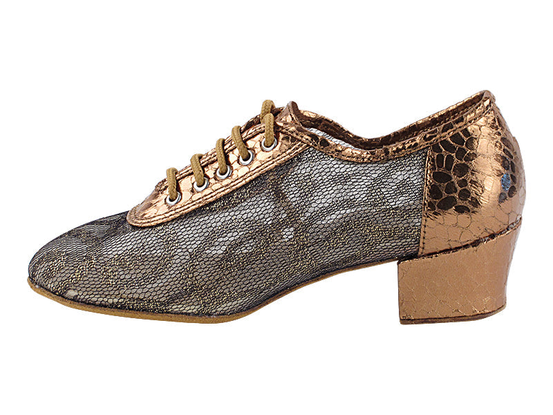 2002 206 Ultra Copper_200 Lace White Mesh with 1.5" Heel (2001) in the photo