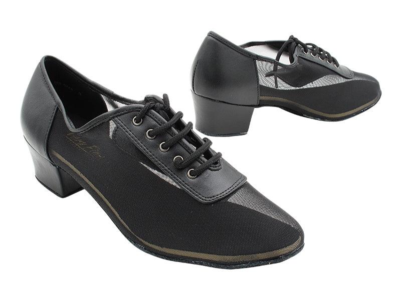 2002 Black Leather & Black Mesh with 1.5" Medium Heel in the photo