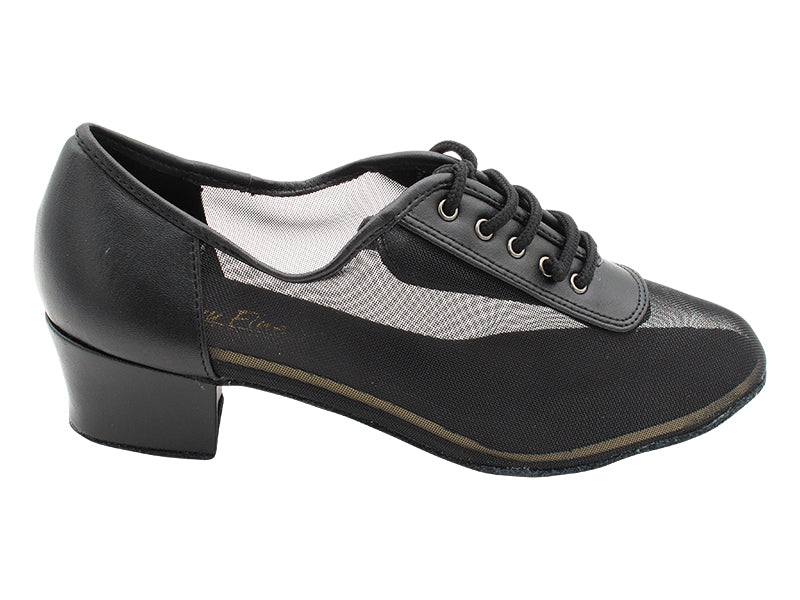 2002 Black Leather & Black Mesh with 1.5" Medium Heel in the photo