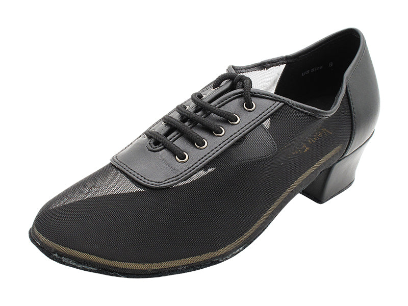 2002 Black Leather & Black Mesh with 1.5" Medium Heel in the photo