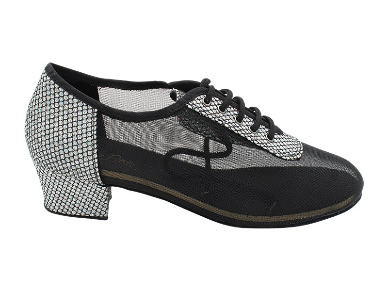 2002 Black Sparklenet & Black Mesh with 1.5" Heel (2001) in the photo