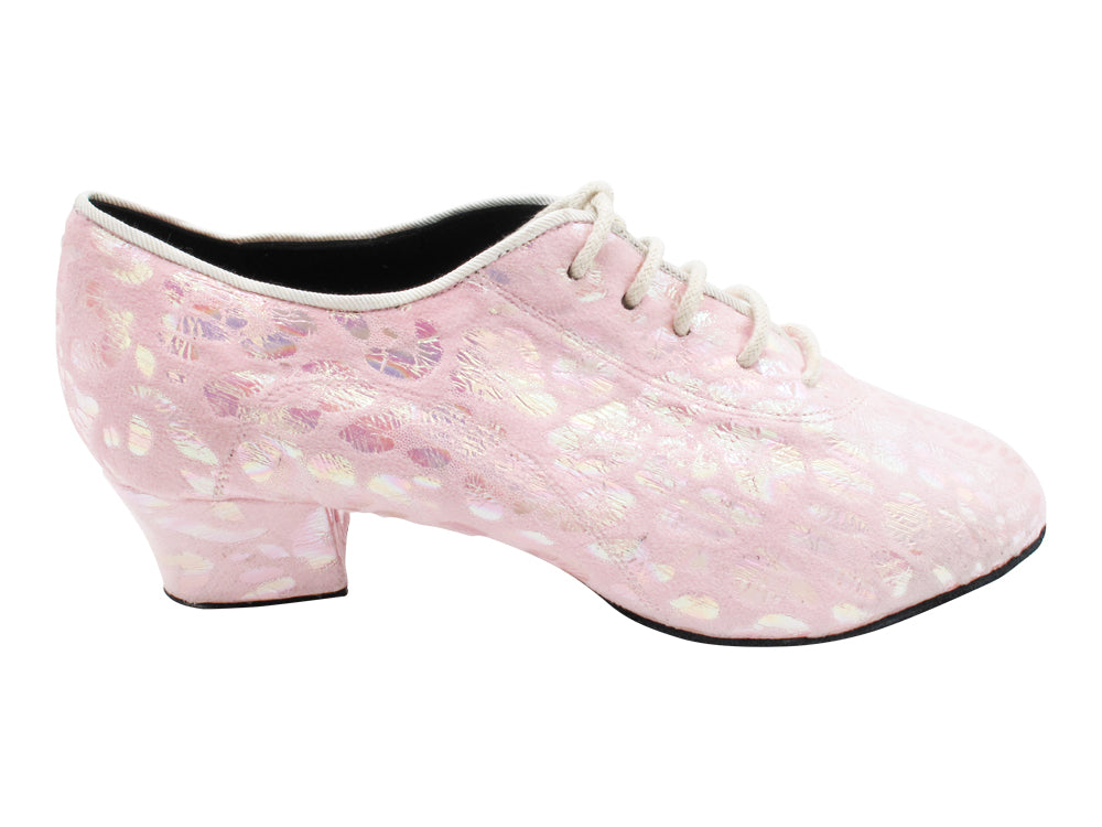 2003LEDSS-Split Pink Iridescent Seashells with 1.5" Heel (2001) in the photo