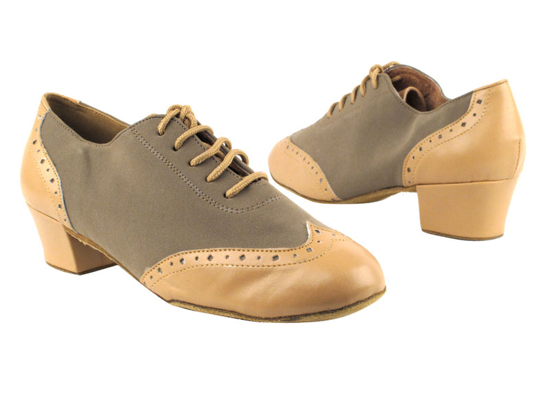 2008 157 Beige Brown Leather_134 Brown Nubuck with 1.5" Heel in the photo