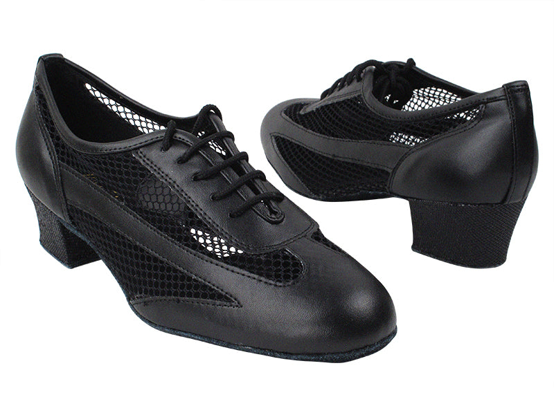 2009 140 Black PU_269 Black Scale_H_176 Black Mesh with 1.5" Medium Heel in the photo