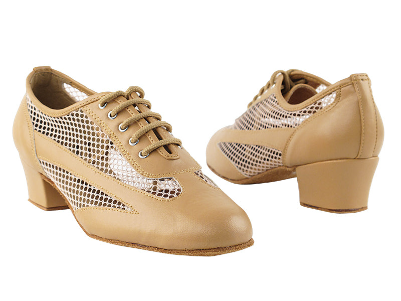 2009 Beige Brown Leather with 1.5" Medium Heel in the photo