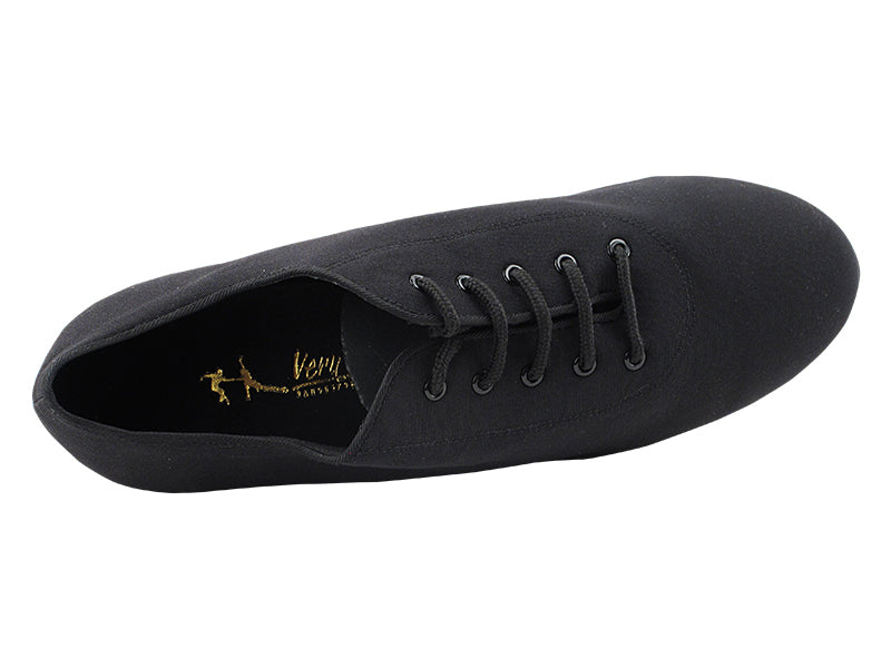 2303LEDSS Split Sole Black Spandex with 1.5" Latin Heel in the photo