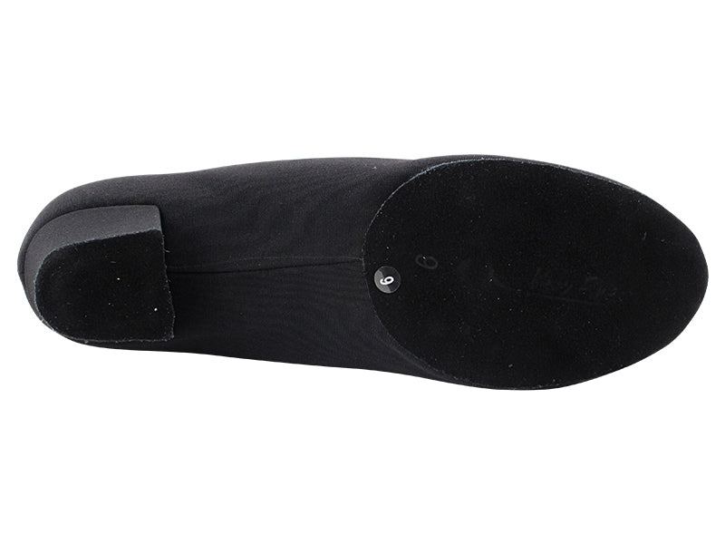 2303LEDSS Split Sole Black Spandex with 1.5" Latin Heel in the photo