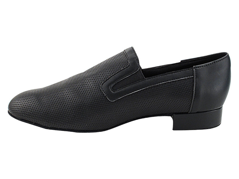 2506LEDSS Black Perforated Leather with 1" Standard Heel in the photo