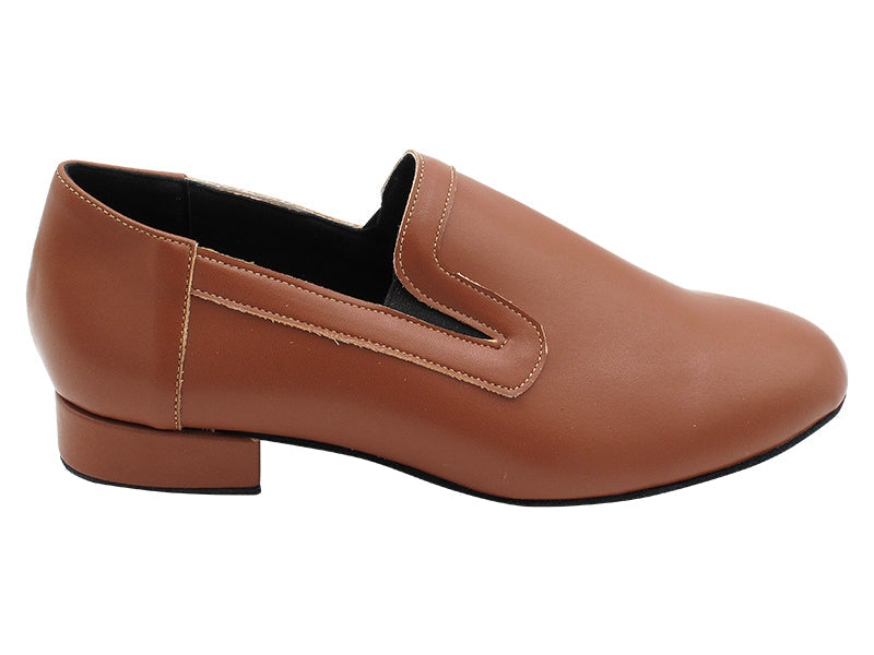 2506LEDSS Coffee Brown Leather with 1" Standard Heel in the photo