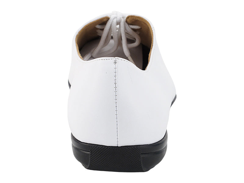 2507LEDSS White Leather with 0.25" thickness treegum sole in the photo