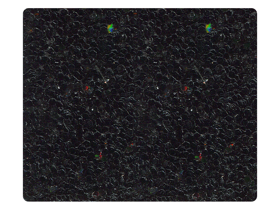 25 Black Sparkle Fabric Swatch