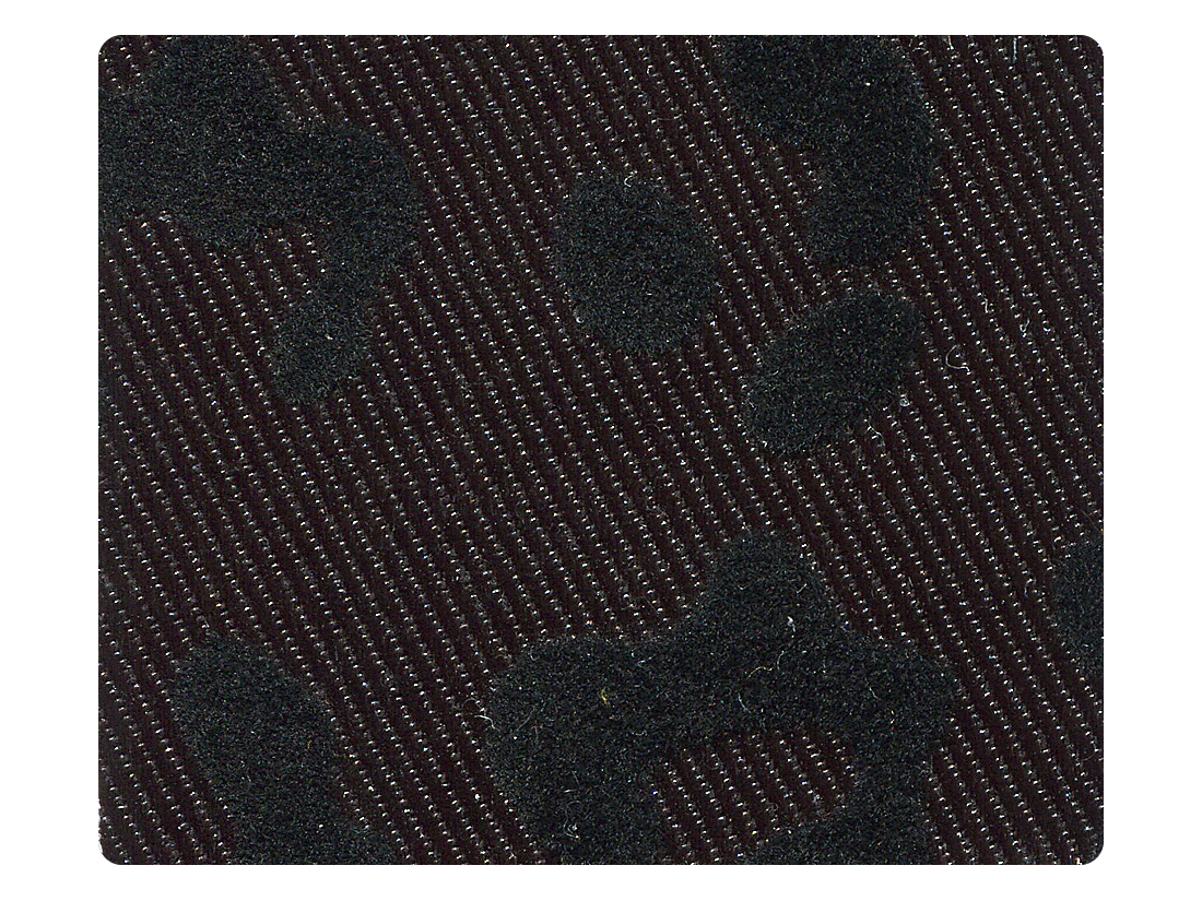 261 Black Leopard Fabric Swatch