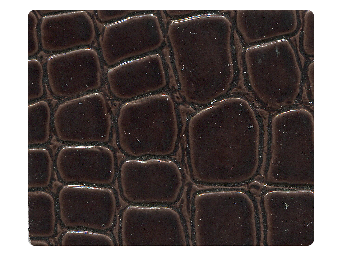 262 Copper Crocodile Patent PU Fabric Swatch
