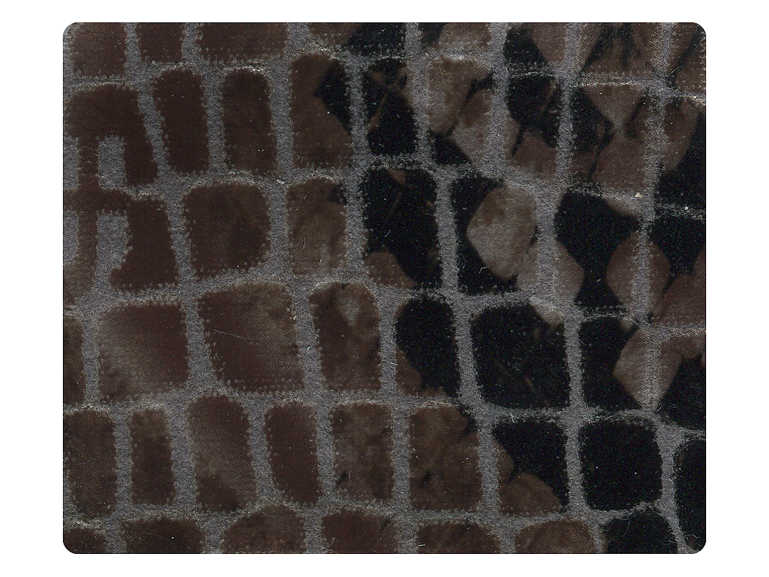 262 Gray Snake Velvet Fabric Swatch