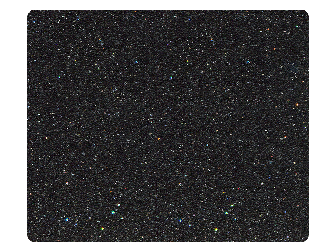 26 Black Stardust Fabric Swatch